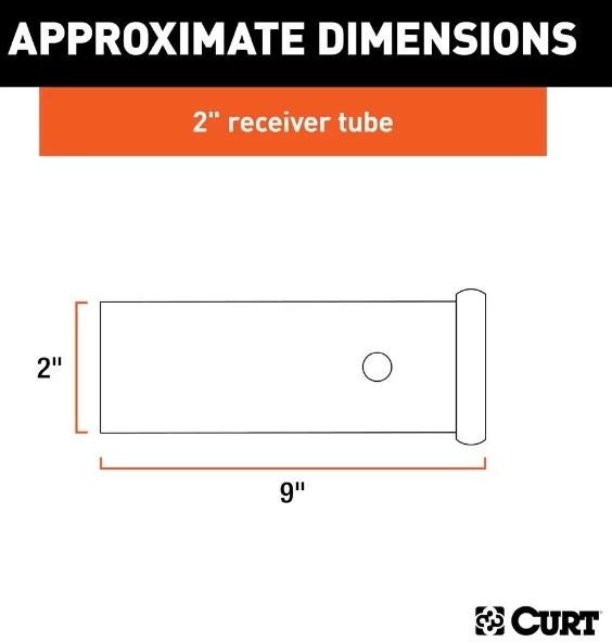 9" RAW STEEL RECEIVER TUBING (2" RECEIVER) 2 9" RAW STEEL RECEIVER TUBING (2" RECEIVER) - Image 2