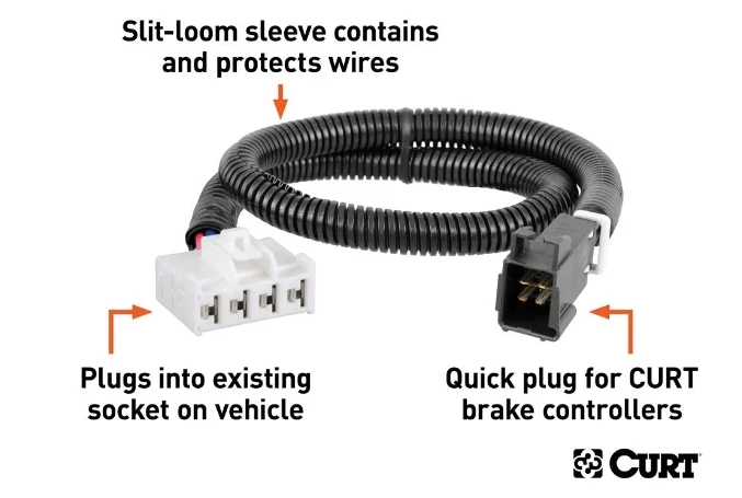 Curt Brake Controller Harness, Select Ford, Land Rover, Lincoln, Mercury (Packaged) 2 Curt Brake Controller Harness, Select Ford, Land Rover, Lincoln, Mercury (Packaged) - Image 2
