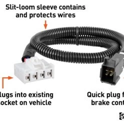 Curt Brake Controller Harness, Select Cadillac, Chevrolet, Gmc, Hummer (Packaged) -Automotive Sales Shop 35180574 1