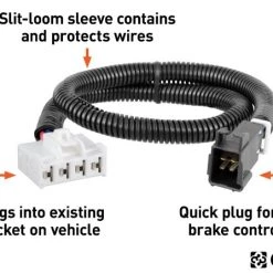 Curt Brake Controller Harness, Select Ford F-Series, Mkt, Navigator (Packaged) -Automotive Sales Shop 35180576 1