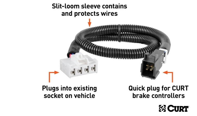 Curt Trailer Brake Controller Harness, Select Cadillac, Chevrolet, Gmc (Packaged) 2 Curt Trailer Brake Controller Harness, Select Cadillac, Chevrolet, Gmc (Packaged) - Image 2