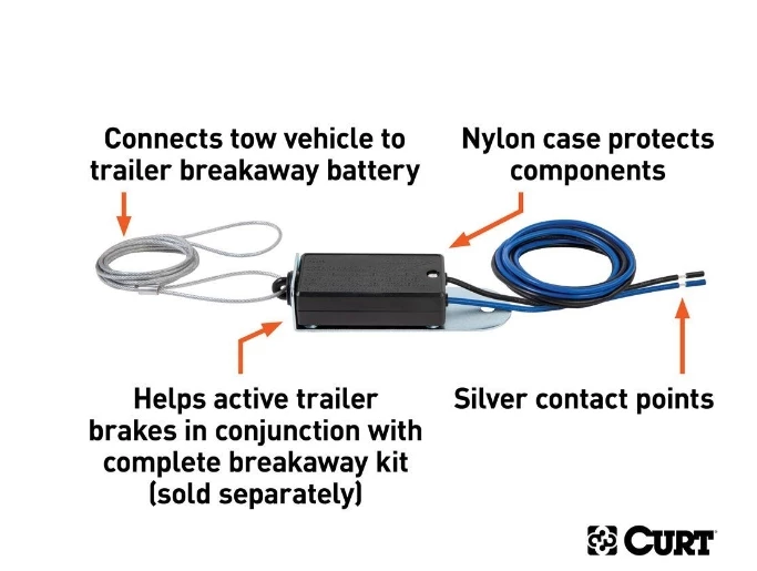 CURT BREAKAWAY SWITCH (PACKAGED) #52011 2 CURT BREAKAWAY SWITCH (PACKAGED) #52011 - Image 2