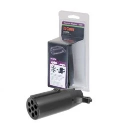 Curt Electrical Adapter (7-Way Round Vehicle To 4-Way Flat Trailer, Packaged)