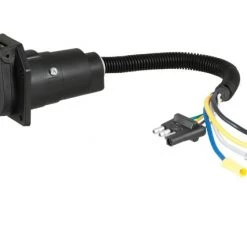 Curt Electrical Adapter (4-Way Flat Vehicle To 7-Way Rv Blade Trailer)