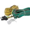 CURT 4-WAY FLAT CONNECTOR FOR REWIRING TRAILER, INCLUDES 20' WIRES (PACKAGED) #57220