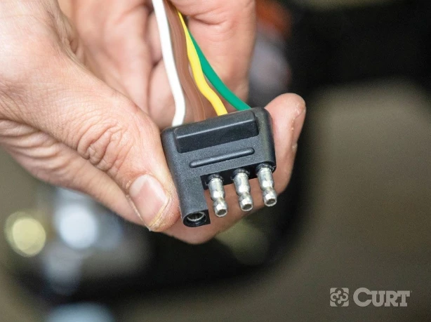 CURT 4-WAY FLAT CONNECTOR FOR REWIRING TRAILER, INCLUDES 20' WIRES (PACKAGED) #57220 2 CURT 4-WAY FLAT CONNECTOR FOR REWIRING TRAILER, INCLUDES 20' WIRES (PACKAGED) #57220 - Image 2