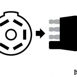 CURT 5' ELECTRICAL ADAPTER HARNESS (7-WAY RV BLADE VEHICLE TO 4-WAY FLAT TRAILER) #57271 -Automotive Sales Shop 35180596 3