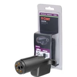 Curt Electrical Adapter (6-Way Round Vehicle To 4-Way Flat Trailer)