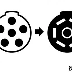 Curt Electrical Adapter (6-Way Round Vehicle To 7-Way Rv Blade Trailer) -Automotive Sales Shop 35180599 3