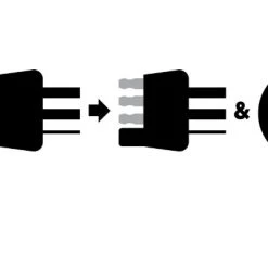 Curt Dual-Output Electrical Adapter (Adds 7-Way RV Blade To 4-Way Flat) 7 Curt Dual-Output Electrical Adapter (Adds 7-Way RV Blade To 4-Way Flat) -Automotive Sales Shop 35180600 3