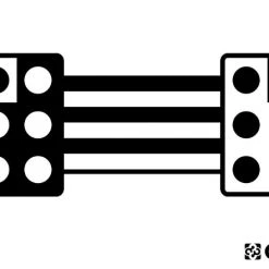 CURT 6-WAY SQUARE CONNECTOR PLUG & SOCKET WITH 12" WIRES (PACKAGED) #58034 5 CURT 6-WAY SQUARE CONNECTOR PLUG & SOCKET WITH 12" WIRES (PACKAGED) #58034 -Automotive Sales Shop 35180603 2