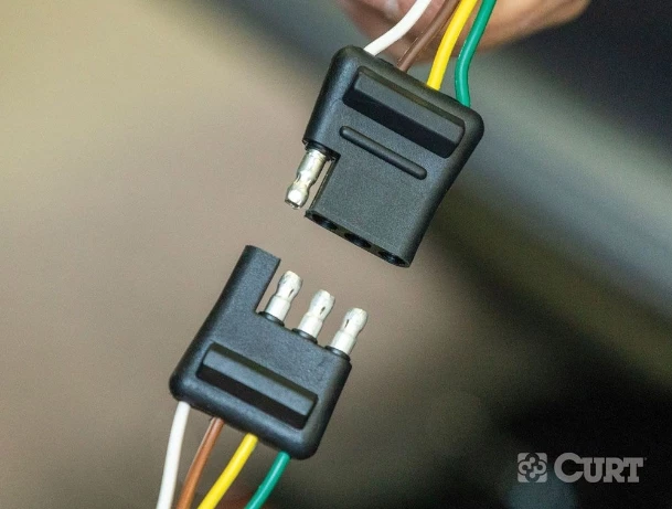 CURT 4-WAY FLAT CONNECTOR PLUG & SOCKET WITH 72" WIRES (PACKAGED) #58051 3 CURT 4-WAY FLAT CONNECTOR PLUG & SOCKET WITH 72" WIRES (PACKAGED) #58051 - Image 3