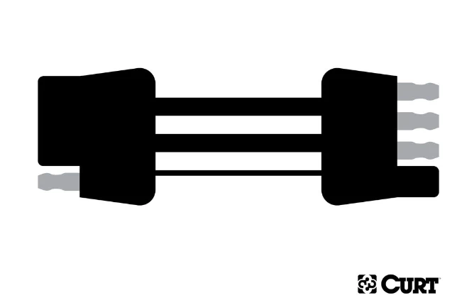 CURT 4-WAY FLAT CONNECTOR PLUG & SOCKET WITH 72" WIRES (PACKAGED) #58051 4 CURT 4-WAY FLAT CONNECTOR PLUG & SOCKET WITH 72" WIRES (PACKAGED) #58051 - Image 4