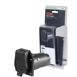 CURT 7-WAY RV BLADE CONNECTOR SOCKET (VEHICLE SIDE, PACKAGED) #58151