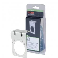 Curt Connector Mounting Bracket For 7-Way Rv Blade (Zinc, Packaged)