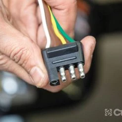 CURT 4-WAY FLAT CONNECTOR PLUG WITH 48" WIRES (TRAILER SIDE, PACKAGED) #58348 -Automotive Sales Shop 35180618 2 1