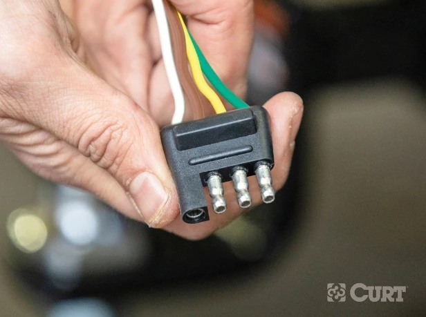 CURT 4-WAY FLAT CONNECTOR PLUG WITH 48" WIRES & HARDWARE (TRAILER SIDE, PACKAGED) #58349 3 CURT 4-WAY FLAT CONNECTOR PLUG WITH 48" WIRES & HARDWARE (TRAILER SIDE, PACKAGED) #58349 - Image 3