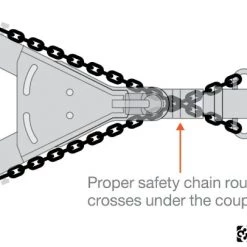 CURT 48" SAFETY CHAIN WITH 2 S-HOOKS (5,000 LBS, CLEAR ZINC, PACKAGED) #80031 -Automotive Sales Shop 35180627 3