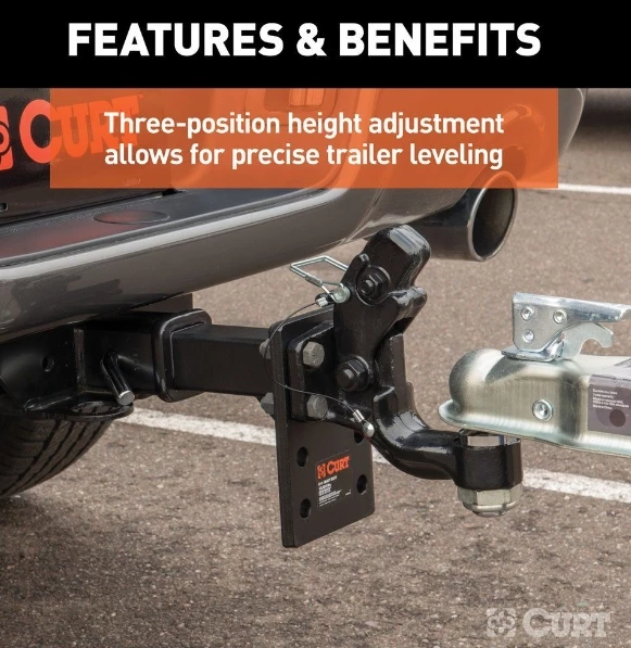 ADJUSTABLE PINTLE MOUNT (2" SHANK, 10,000 LBS., 7" HIGH, 8" LONG) 5 ADJUSTABLE PINTLE MOUNT (2" SHANK, 10,000 LBS., 7" HIGH, 8" LONG) - Image 5