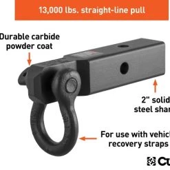 CURT D-RING SHACKLE MOUNT (2" SHANK) #45832 3 CURT D-RING SHACKLE MOUNT (2" SHANK) #45832 -Automotive Sales Shop 35180646 1