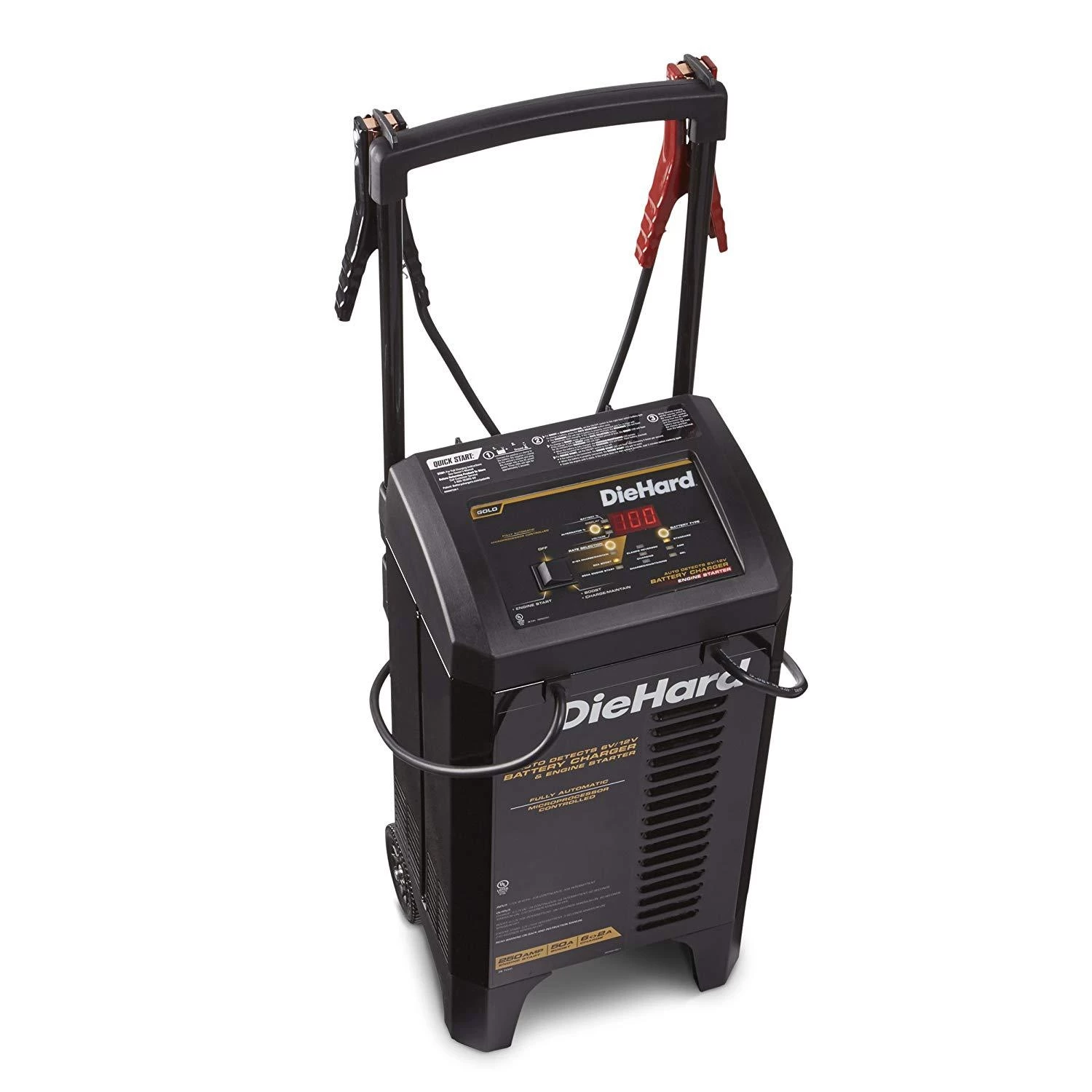 Schumacher Electric DieHard Gold 250A Wheeled Battery Charger & Engine Starter 2 Schumacher Electric DieHard Gold 250A Wheeled Battery Charger & Engine Starter - Image 2