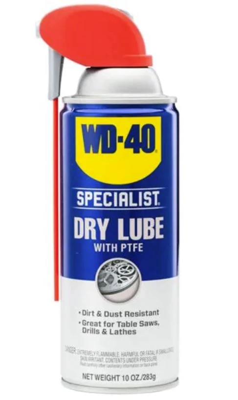 WD-40 Dry Lube with PTFE Lubricant with Smart Straw Spray, 10oz. 1 WD-40 Dry Lube with PTFE Lubricant with Smart Straw Spray, 10oz.