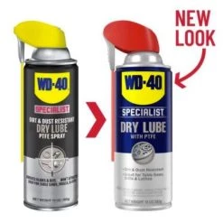 WD-40 Dry Lube with PTFE Lubricant with Smart Straw Spray, 10oz. 7 WD-40 Dry Lube with PTFE Lubricant with Smart Straw Spray, 10oz. -Automotive Sales Shop 3950005 2 1