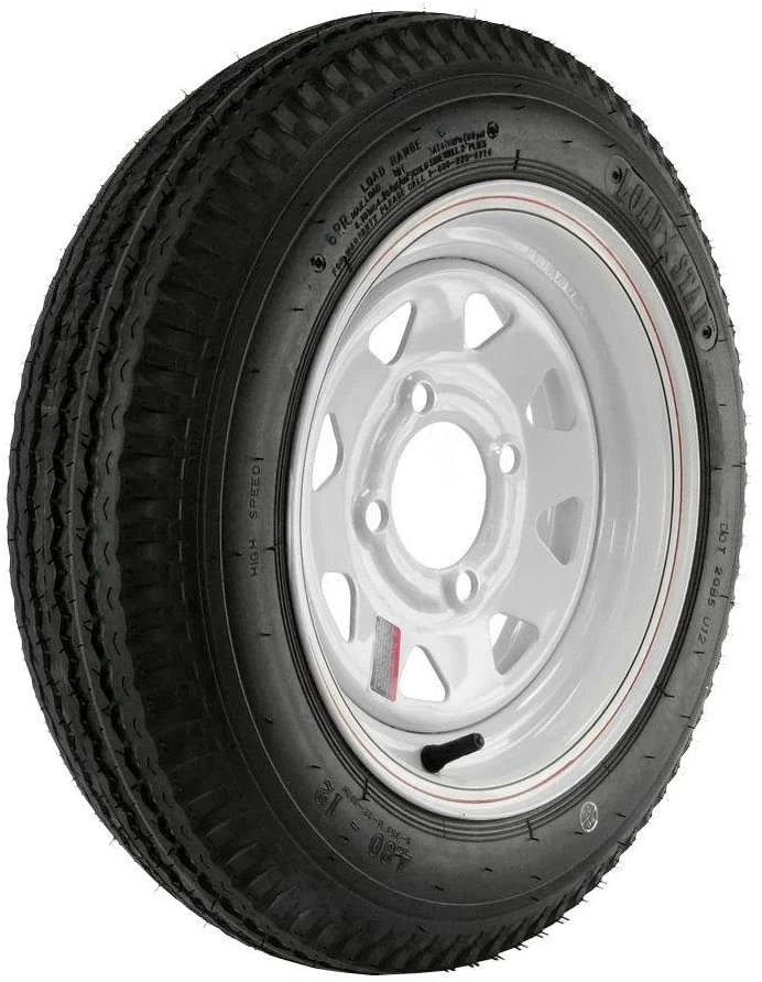 Martin Wheel Loadstar 4 Hole x 4" Bolt Circle Custom White Spoke Rim 1 Martin Wheel Loadstar 4 Hole x 4" Bolt Circle Custom White Spoke Rim