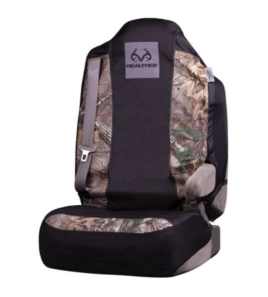 RealTree Xtra Camo Logo Universal Seat Cover 1 RealTree Xtra Camo Logo Universal Seat Cover