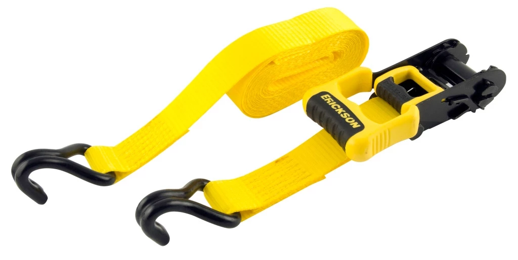 Erickson 1 1/4″ x 16′ – 2500 lb Ratchet Strap with Hooks – 4 Pack 2 Erickson 1 1/4″ x 16′ – 2500 lb Ratchet Strap with Hooks – 4 Pack - Image 2