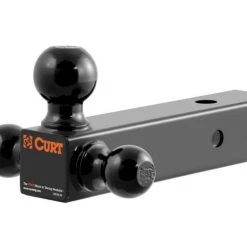 Curt Mfg. Multi-Ball Mount (2-1/2" Hollow Shank, 1-7/8", 2" & 2-5/16" Black Balls)