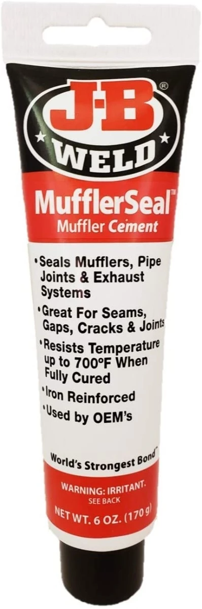JB Weld Mufflerseal Muffler Cement – 6 oz 1 JB Weld Mufflerseal Muffler Cement – 6 oz