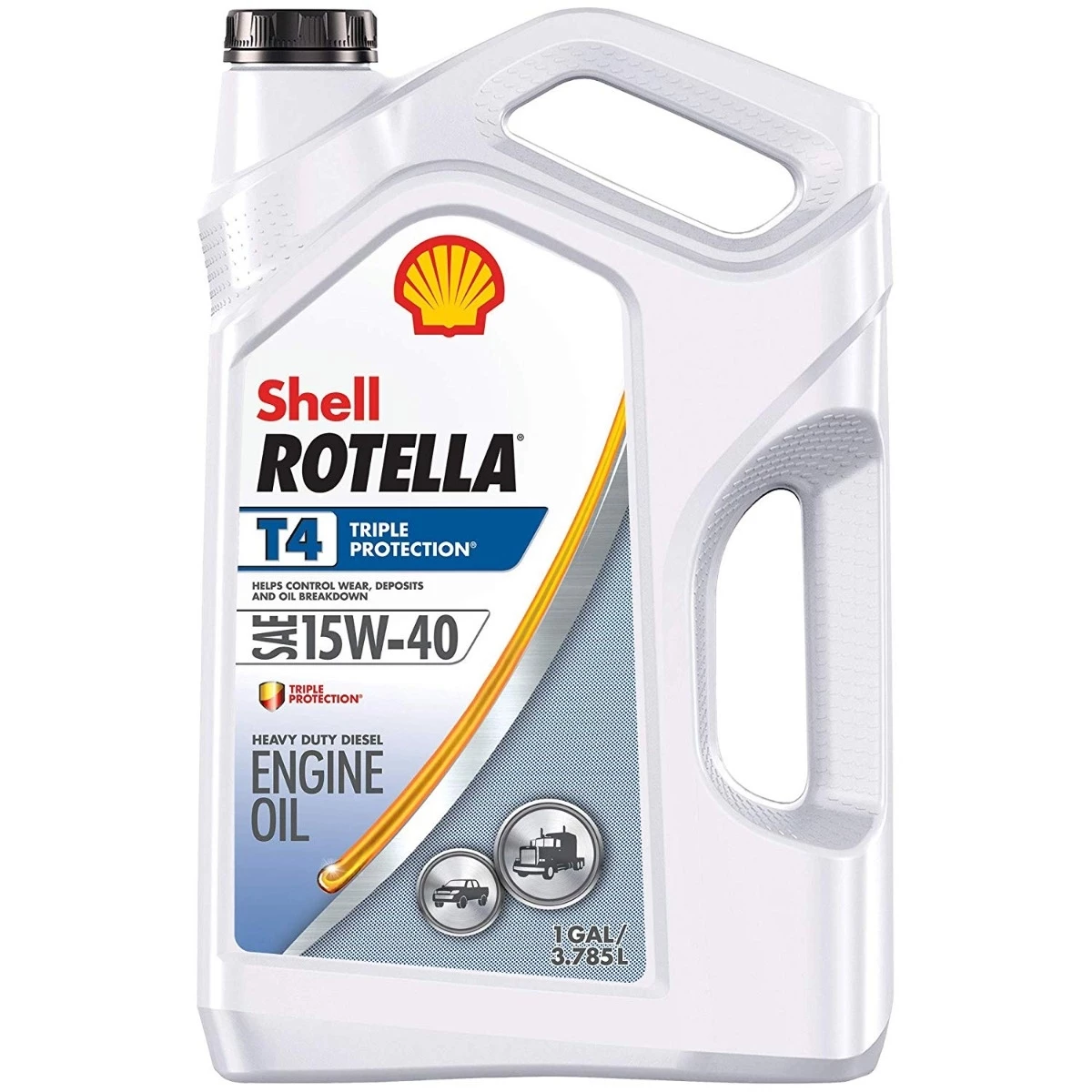 Shell Rotella® T4 Triple Protection Diesel Oil-15W-40-1 Gallon 2 Shell Rotella® T4 Triple Protection Diesel Oil-15W-40-1 Gallon - Image 2