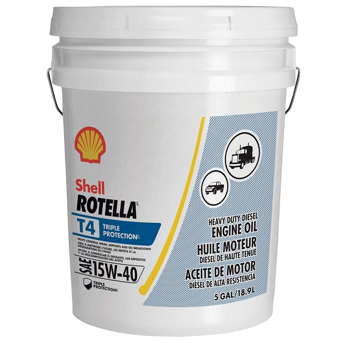 Shell Rotella® T4 Triple Protection Diesel Oil-15W-40-1 Gallon 6 Shell Rotella® T4 Triple Protection Diesel Oil-15W-40-1 Gallon - Image 6