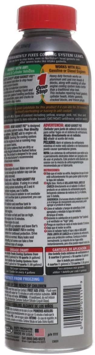Bars Head Gasket Repair 1-Step, 24 oz. 2 Bars Head Gasket Repair 1-Step, 24 oz. - Image 2