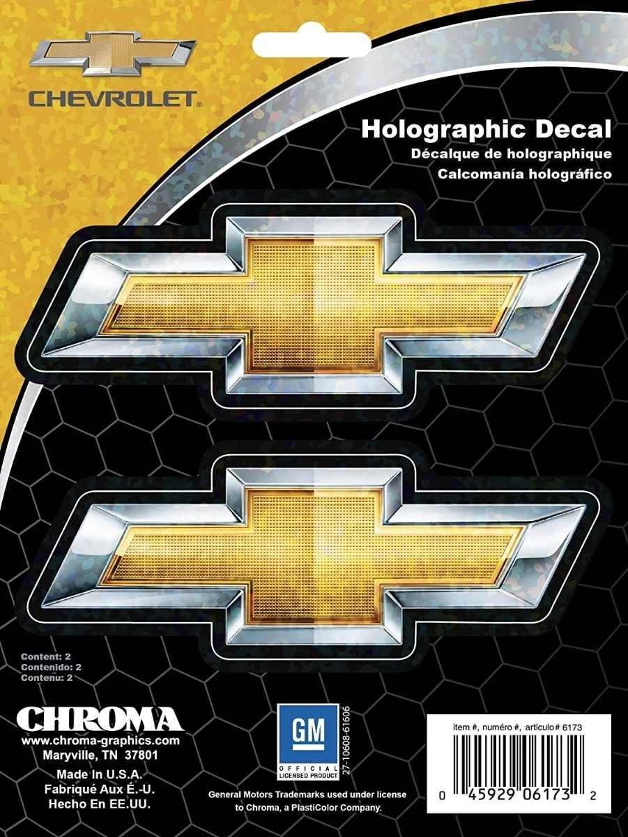 Chroma Graphics Chevy Oval Holographix Decal 1 Chroma Graphics Chevy Oval Holographix Decal