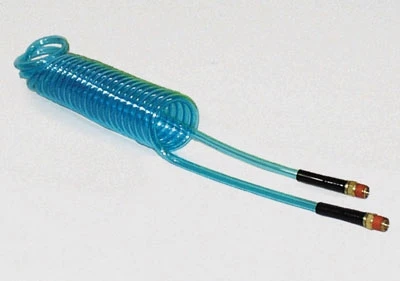 Apache 3/8" I.D. PU38-25B Polyurethane Self Storing Air Hose 1 Apache 3/8" I.D. PU38-25B Polyurethane Self Storing Air Hose