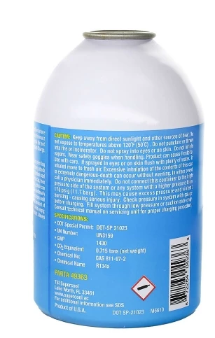 TSI Supercool R134a Refrigerant 12oz 2 TSI Supercool R134a Refrigerant 12oz - Image 2