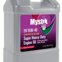 Mystik® JT-8® Synthetic Blend Super Heavy Duty Engine Oil SAE 15W-40 – 2 Gallon
