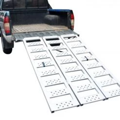 CargoMaster 69" x 45" Tri-Fold Aluminum Ramp – 1500 LB