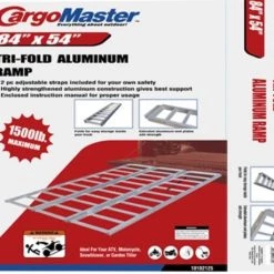 Forcome 84 x 55" Tri Fold Aluminum Ramps -Automotive Sales Shop 68600004 2 1