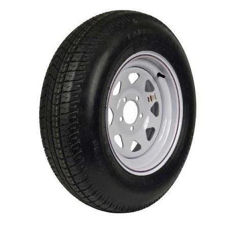 Martin Wheel C Bias Ply Highway Service Trailer Tire w/5 Hole White Rim 1 Martin Wheel C Bias Ply Highway Service Trailer Tire w/5 Hole White Rim