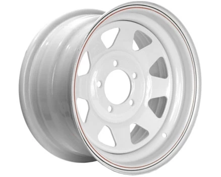 Custom White Spoke Rim w/Red & Blue Stripes 1 Custom White Spoke Rim w/Red & Blue Stripes