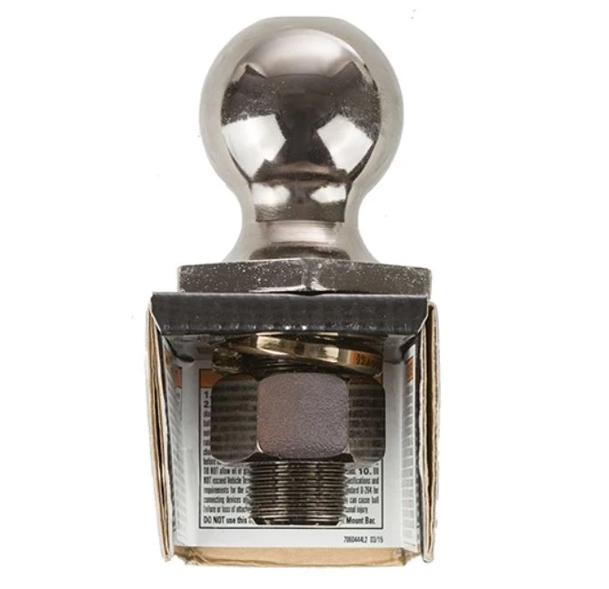 Reese 2"x 1"x 2" Interlock® Chrome Hitch Ball 1 Reese 2"x 1"x 2" Interlock® Chrome Hitch Ball
