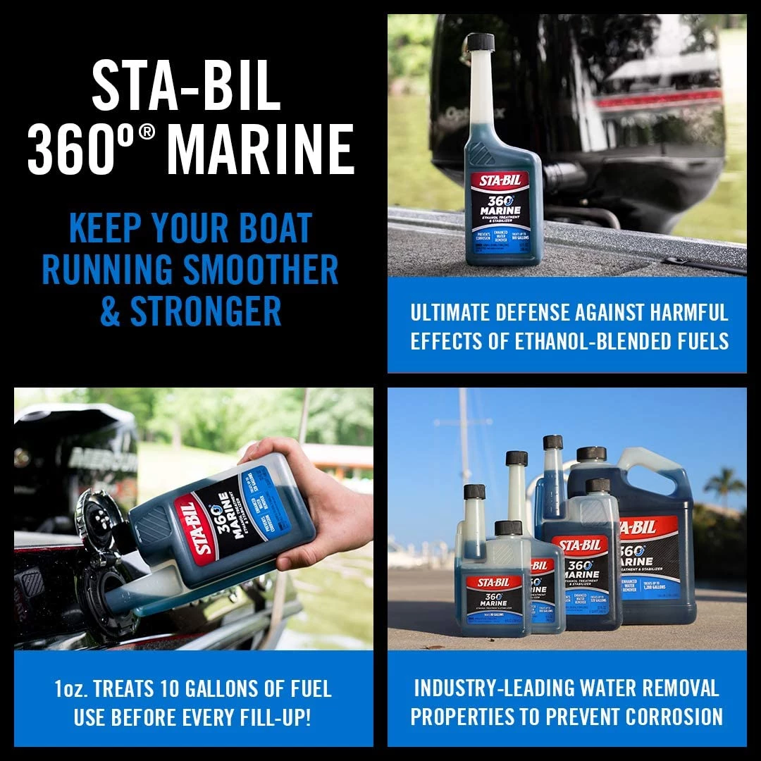 Sta-Bil 360 Marine Ethanol Treatment & Stabilizer, 32 fl. oz. 8 Sta-Bil 360 Marine Ethanol Treatment & Stabilizer, 32 fl. oz. - Image 8