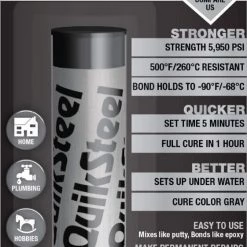 Blue Magic QuikSteel Reinforced Epoxy Putty Repair 2 oz.