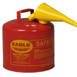 Eagle 5 Gallon Steel Safety Can For Flammables, Type I, Red