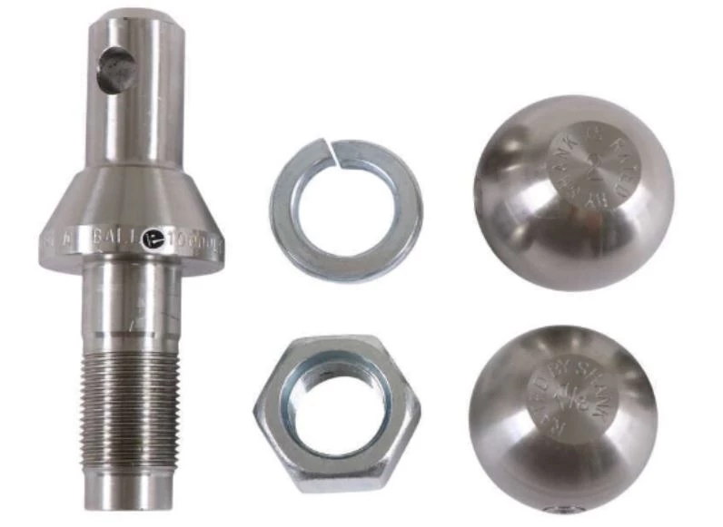 Convert-A-Ball Interchangeable Stainless Ball Set, 1 7/8", 2" Balls, 1" Shank 2 Convert-A-Ball Interchangeable Stainless Ball Set, 1 7/8", 2" Balls, 1" Shank - Image 2