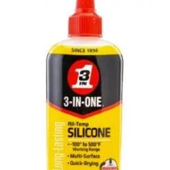 3-IN-ONE All-Temp Silicone Drip Oil Long-Lasting Lubricant, 4oz.