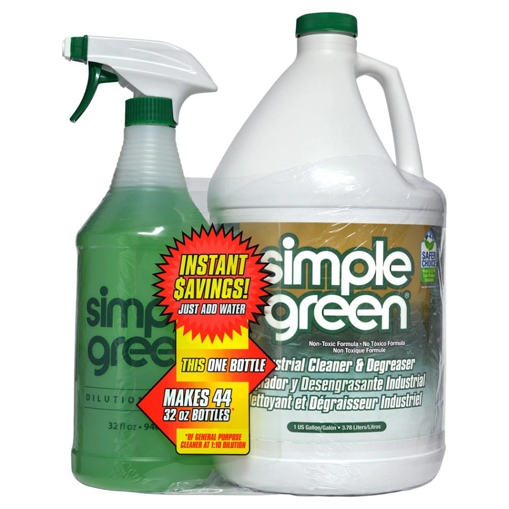 Simple Green Industrial Cleaner and Degreaser 1 Gallon Plus 32 oz Dilution Bottle 1 Simple Green Industrial Cleaner and Degreaser 1 Gallon Plus 32 oz Dilution Bottle